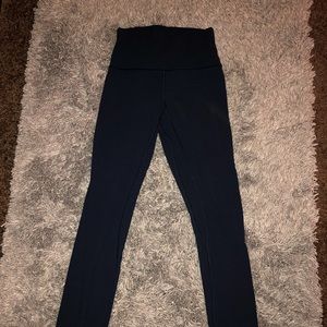 Blue align pants. Full length 28”